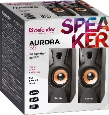 Акустическая система 2.0 Defender Aurora S8 черный, 8 Вт, питание от USB  65408