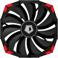 Вентилятор ID-COOLING NO-14025K 140x140x25мм (24шт./кор, PWM, Low Noise, резиновые углы, черный, 800-1600об/мин)  BOX