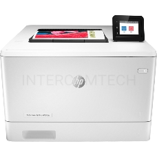 Принтер лазерный HP Color LaserJet Pro M454dw (W1Y45A#B19), (цветной, A4, 600dpi, 27ppm, 512Mb, Duplex, WiFi, Lan, USB)