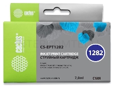 Картридж струйный Cactus CS-EPT1282 голубой для Epson Stylus S22/SX125/SX420/SX425 (7ml)