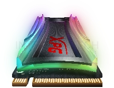 Твердотельный накопитель ADATA SPECTRIX S40G RGB SSD 2TB, 3D TLC, M.2 (2280), PCIe Gen 3.0 x4, NVMe, R3500/W1900, TBW 1280