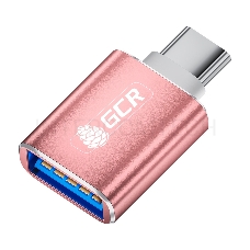 Переходник GCR USB Type C на USB 3.0, M/AF, серебряный, GCR-52302 GCR Переходник USB Type C на USB 3.0, M/AF, серебряный, GCR-52302