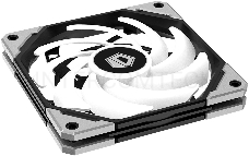 Вентилятор ID-COOLING NO-12015-XT-ARGB 120x120x15мм (40шт./кор, PWM, Low Noise, супер-тонкий, ARGB, резиновые углы, черный, 500-2000об/мин)  BOX