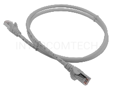 Кабель Патч-корд Lanmaster FTP LAN-PC45/S5E-2.0-GY вилка RJ-45-вилка RJ-45 кат.5е 2м серый LSZH (уп.:1шт)