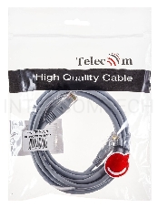 Патчкорд 3м Telecom UTP кат.5е  RJ45,  литой, серый, NA102--3M