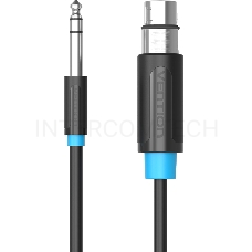 Кабель Vention аудио Jack 6.5 M/XLR F - 1.5м BBEBG