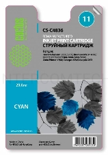 Картридж струйный Cactus CS-C4836 голубой для №11 HP 2000/2500/1000/1100/1200 (29ml)