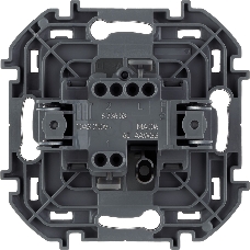 Переключатель 1-клавишный 10AX 250В алюминий