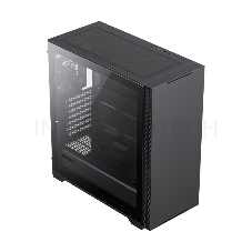 Компьютерный корпус E-ATX, без блока питания/ Gamemax Quest E-ATX case, black, w/o psu, w/1xUSB3.0+2xUSB2.0+1xTYpe-C Gen2, Combo Audio, w/1x12cm Black Fan (FN-12WFBK)