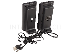 Акустическая система 2.0 CBR CMS 295, Black, 3.0 W*2, USB