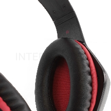 [Наушники] CROWN CMGH-101T Black&red (Подключение jack 3.5мм 4pin+ адаптер 2*jack spk+mic,Частотныи? диапазон: 20Гц-20,000 Гц ,Кабель 2.1м,Размер D 250мм, регулировка громкости, микрофон на ножке)