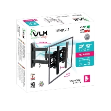 Кронштейн VLK TRENTO-13 black, для LED/LCD TV 20-43, max 30 кг, настенный, 4 ст свободы, max VESA 200x200 мм