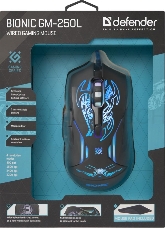 Мышь Defender Bionic GM-250L [52250] {Проводная игровая мышь, оптика,6кнопок,800-3200dpi}