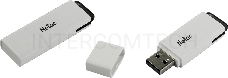 Флеш Диск Netac U185 64Gb <NT03U185N-064G-20WH>, USB2.0, с колпачком, пластиковая белая