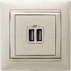 Valena Сл. кость Розетка 2-ая USB | 774170 | Legrand