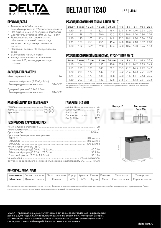 Батарея Delta DT 1240 (12V, 40Ah)