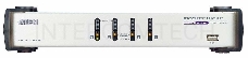 Переключатель консоли электронный, 4 порта USB, USB управление 4 PORT DUAL-VIEW KVM SWITCH W/