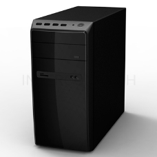 Корпус InWin POWERMAN ES726BK USB 3.0 (Mini Tower, mATX, 450W PM-450ATX, USBx2, USB 3.0x2 + Audio, черный) <6120259>