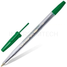 Ручка шариковая Universal CORVINA51 40163/04 прозрачный корпус зеленые чернила
