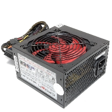 Блок питания CROWN CM-PS500W PLUS (ATX 500W, EMI/CE, 20+4in 450mm, 120mm red FAN, SATA*4, IDE*4, FDD*1, 4+4pin, 6+2pin PCI-E*1, кабель питания 1.2м, слюда)