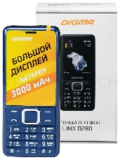 Мобильный телефон Digma LINX B280 32Mb темно-синий моноблок 2.8 240x320 0.08Mpix GSM900/1800