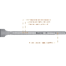 Зубило плоское широкое Kraftool ALLIGATOR 29334-50-400_z01 SDS-max 50x400мм