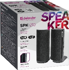 Колонки Defender SPK-210 {2.0, 2x2W, разъем для наушников} 65210