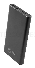 Мобильный аккумулятор Cactus CS-PBFSJT-10000 Li-Pol 10000mAh 2.1A+2.1A черный 2xUSB материал алюминий