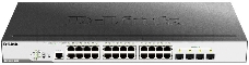 Коммутатор D-Link Switch DGS-3000-28LP/B1A Управляемый коммутатор 2 уровня с 24 портами 10/100/1000Base-T и 4 портами 1000Base-X SFP (24 порта с подде