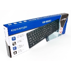 Клавиатура Gembird KB-8360U, черная, USB, 104 клавиши, Хаб на 2хUSB