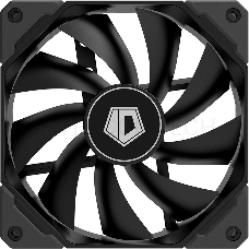 Вентилятор ID-COOLING TF-12025-BLACK 120x120x25мм (80шт./кор, PWM, резиновые углы, черный, 700-1800об/мин)  BOX