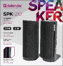 Колонки Defender SPK-210 {2.0, 2x2W, разъем для наушников} 65210