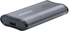 Накопитель SSD A-Data USB-C 500Gb AELI-SE880-500GCGY SE880 2.5 серый