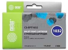 Картридж струйный Cactus CS-EPT1032 голубой для Epson Stylus Office T1100/TX510/TX510fn (14ml)