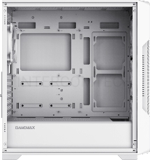 Компьютерный корпус E-ATX, без блока питания Gamemax SIEGE WH E-ATX case, white, w/o psu, w/1xUSB3.0+2xUSB2.0, Combo Audio, w/3x12cm ARGB front fan (1xFN-12A-M6I-W, 2xFN-12A-S6I-W), w/1x12cm ARGB rear fan