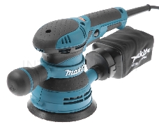 Шлифовальные машины Makita BO5041K ЭШМ,{300Вт,ф125мм,4000-12000об\м,ампл-2.8мм,1.4кг,чем,п\сборник,доп.рукоятка}