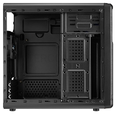 Корпус Aerocool Qs-182 черный без БП mATX 2x120mm 2xUSB2.0 1xUSB3.0 audio