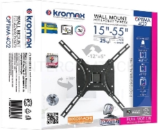 Кронштейн Kromax OPTIMA-402, 15-55, max 25 кг, настенный, VESA 400x400 мм