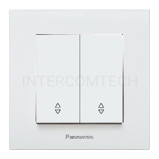Переключатель Panasonic Karre Plus скрыт. 2кл. IP20 белый (упак.:1шт) (WKTC00112WH-RU)