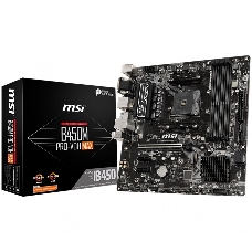 Материнская плата MSI B450M PRO-VDH MAX Soc-AM4 AMD B450 4xDDR4 mATX AC`97 8ch(7.1) GbLAN RAID+VGA+DVI+HDMI