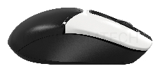 Мышь A4Tech Fstyler FG12S Panda белый/черный оптическая (1200dpi) silent беспроводная USB (3but)