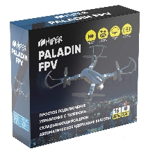 Квадрокоптер Hiper HQC-0031 Paladin FPV 480р WiFi ПДУ черный/серый