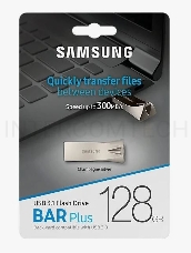 Флеш диск 128GB USB Drive <USB 3.1> Samsung BAR Plus (up to 300Mb/s) (MUF-128BE3/APC)