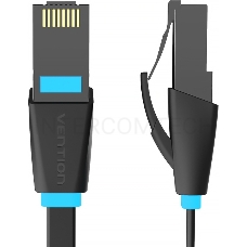 Патч-корд Vention прямой UTP cat.6, RJ45 - 3м. плоский Черный