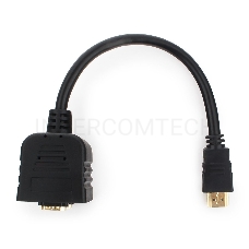 Разветвитель HDMI Cablexpert DSP-2PH4-002, HD19F/2x19F, 1 компьютер => 2 монитора, пасcивный, Full-HD, 3D, 1.4v