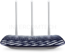 Маршрутизатор AC750 Wireless Dual Band Router, 433 at 5 GHz +300 Mbps at 2.4 GHz, 802.11ac/a/b/g/n, 1 port WAN 10/100 Mbps + 4 ports LAN 10/100 Mbps, 3 fixed antennas