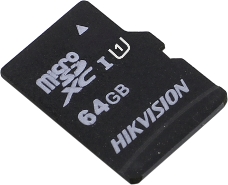 Флеш карта microSDHC 64GB Hikvision HS-TF-C1(STD)/64G/ZAZ01X00/OD <HS-TF-C1(STD)/64G/ZAZ01X00/OD>  (без SD адаптера) R/W Speed 92/30MB/s , V30