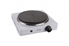 Плитка электрическая WILLMARK НS-111W (1 чугун конф*155 mm,1000Вт, корпус из нерж.стали, белый)