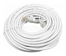 Кабель Патч-корд Lanmaster LAN-PC45/U5E-5.0-WH вилка RJ-45-вилка RJ-45 кат.5е 5м белый LSZH (уп.:1шт)