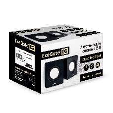 Акустическая система 2.0 ExeGate EX287057RUS Disco 140 Black (питание USB, 2х3Вт (6Вт RMS), 100-20000Гц, черный)